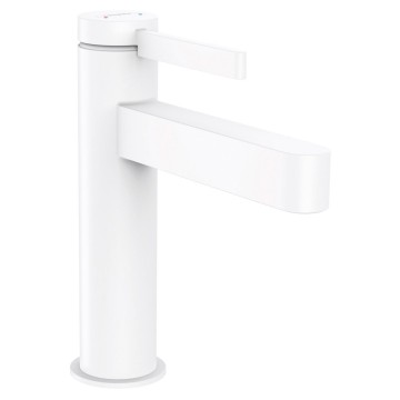 Смеситель для раковины Hansgrohe Finoris со сливным клапаном Push-Open 76023700, белый матовый