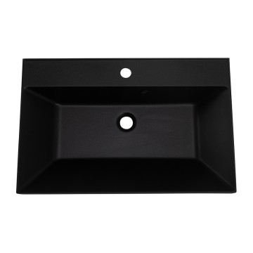 Раковина из искусственного камня BelBagno BB700/450-LV-ART-AST-NERO