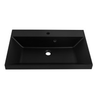 Раковина из искусственного камня BelBagno BB700/450-LV-ART-AST-NERO