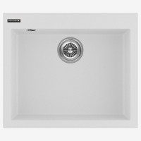 Мойка DEFINI 60, ULTRAGRANIT, PM836051-WH, WHITE, 600х510 мм, Paulmark