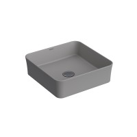 Раковина BERGES Ego SL накладная, 38x38 см, матовый серый