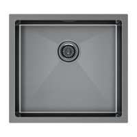 Мойка нерж. сталь GERBERG 48 UNI, PM254844-GM, вороненая сталь, 480х440мм, Paulmark