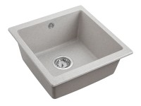 Мойка GERA 50, IT-GRANIT, PM104546-GR, серый, 445х460, подст. мон. Paulmark