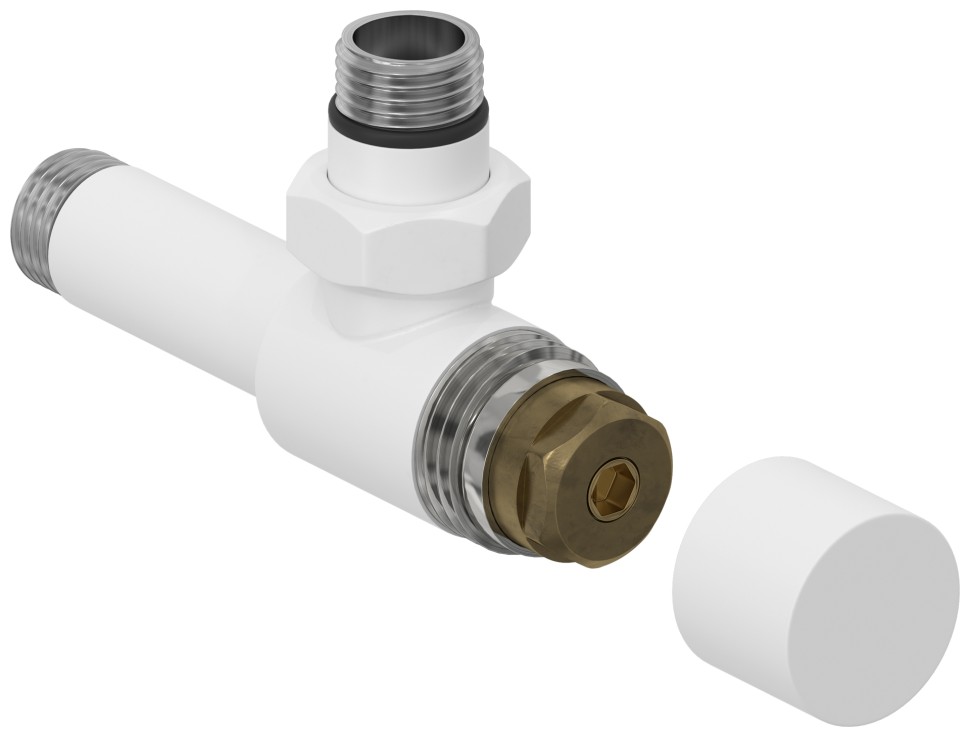 Вентиль угловой под шестигранник (G 1/2" НР х G 1/2" НР)