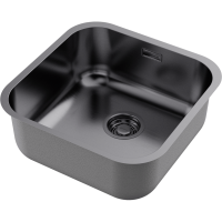 Кухонная мойка Omoikiri Omi 44-U/I-GM нерж. сталь/вороненая сталь