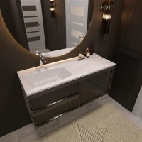 Раковина для тумбы OTTIMO EL1200L+ (c комплектом кронштейнов)