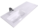Раковина для тумбы OTTIMO EL1200L+ (c комплектом кронштейнов)