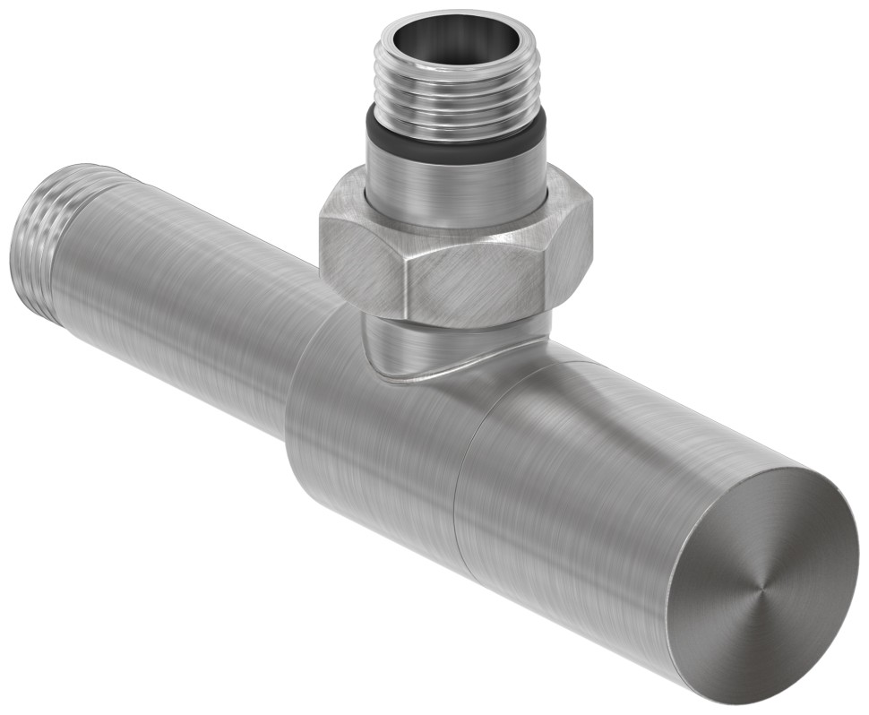 Вентиль угловой цилиндр (G 1/2" НР х G 1/2" НР)