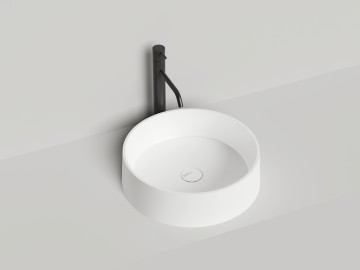 Раковина накладная GLORIA 01 покраска по RAL полностью 440х440х125 S-Stone Матовое