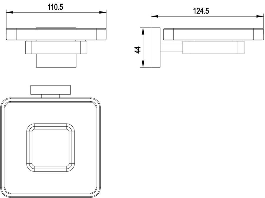 Мыльница Timo Selene 17022/17 золото матовое