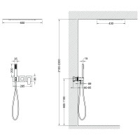 Душевая система встроенная Timo Selene SX-2129/17SM золото матовое