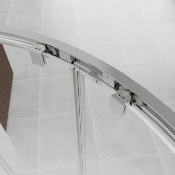 Душевой угол Veconi Evo 200 CH, 800х800x1950, хром, прозрачное стекло