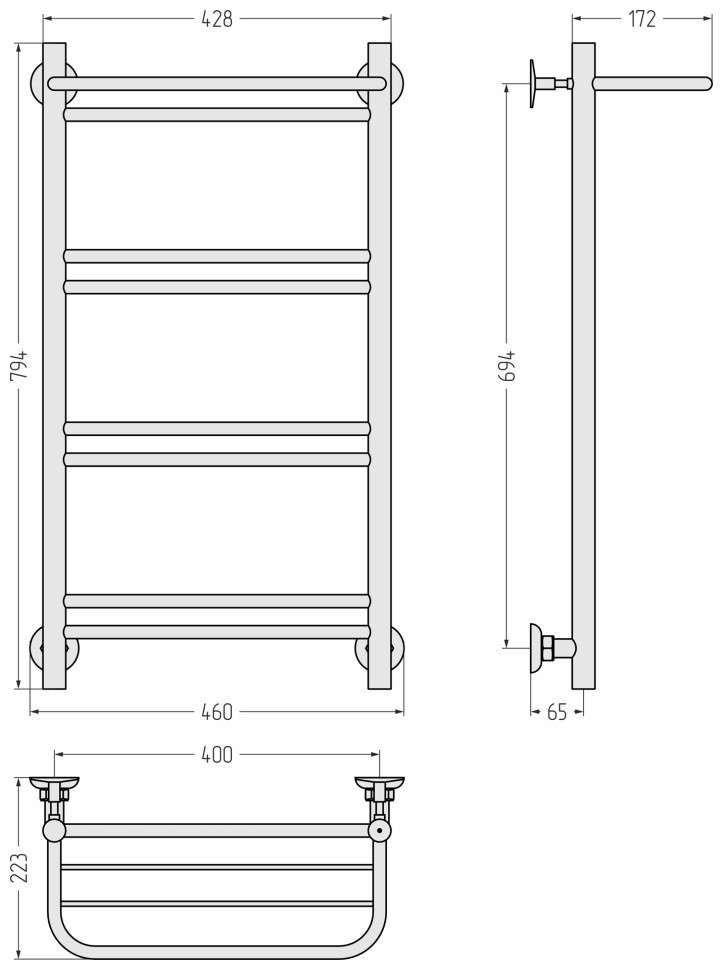 Версия-Н1 800х400 (Полка+1+2+2+2) П 16
