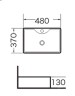 Раковина Grossman GR-3017 (480х370х130) белая,1 место