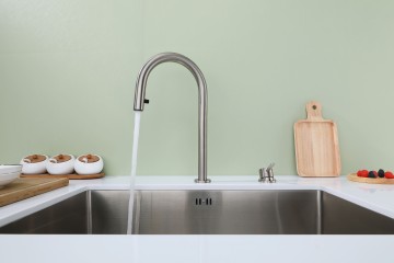 Смеситель для кухни ESTETICA, брашированная сталь, Es218006-BS, Paulmark-Starke