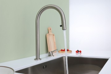 Смеситель для кухни ESTETICA, брашированная сталь, Es218006-BS, Paulmark-Starke