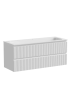 Тумба подвесная SANCOS Snob R 1195х445х500, c двумя ящиками оснащенными доводчиками, Bianco, арт.SNR120W