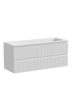 Тумба подвесная SANCOS Snob R 1195х445х500, c двумя ящиками оснащенными доводчиками, Bianco, арт.SNR120W