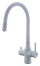 Смеситель для кухни SALIX, белый матовый, Sa213419-WH, Paulmark