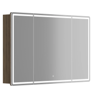 Зеркальный шкаф для ванной комнаты SANCOS Mirror 1190x150х740 мм, с LED подсветкой, цвет дуб чарльстон, арт. MI120ECH