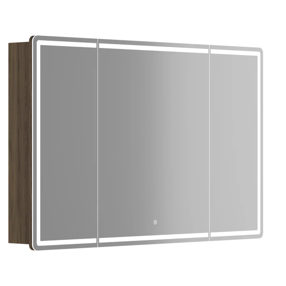 Зеркальный шкаф для ванной комнаты SANCOS Mirror 1190x150х740 мм, с LED подсветкой, цвет дуб чарльстон, арт. MI120ECH