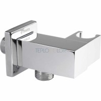 Кронштеин для подключения шланга, квадратные, с держателем для лейки