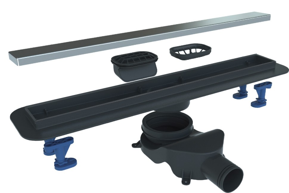 Душевой лоток BELBAGNO LUCE 60 см, BB-LD-LUCE-60-CR