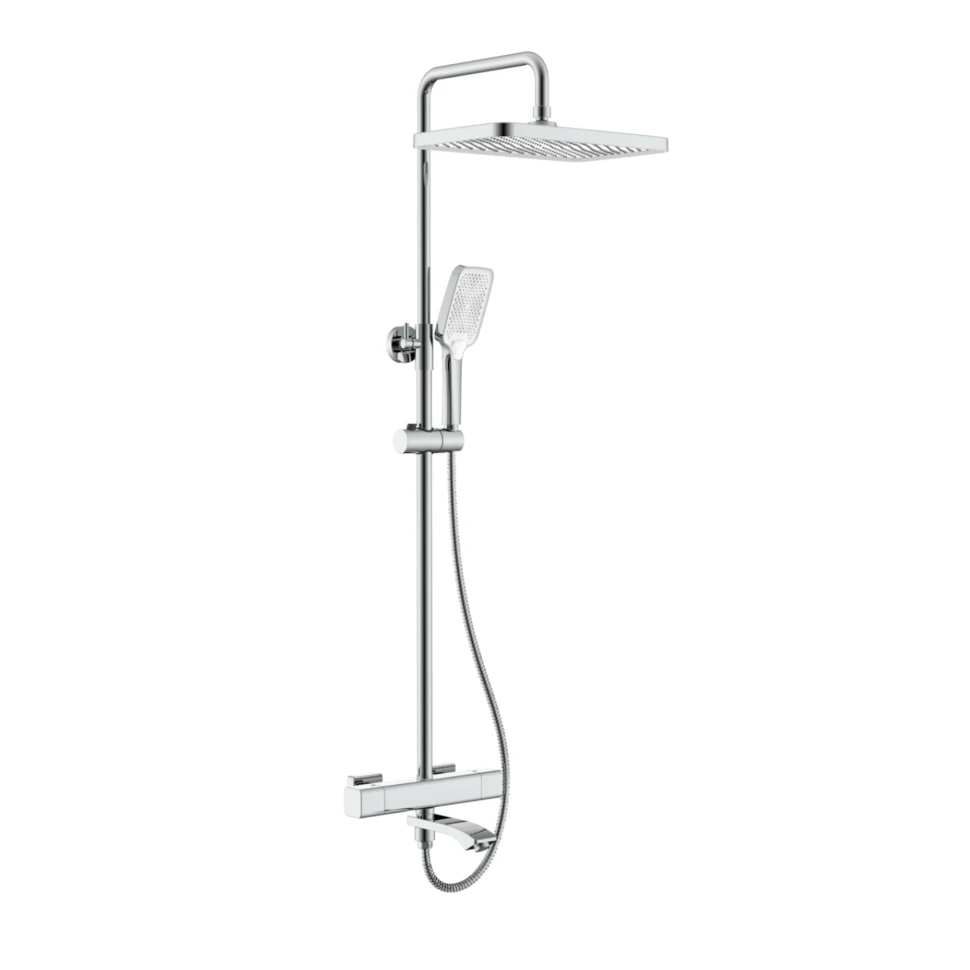 Душевая система Raglo с термостатом для ванны хром