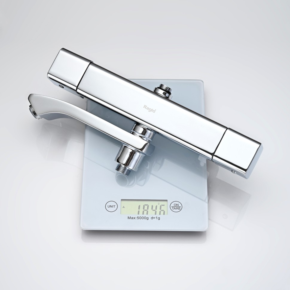 Душевая система Raglo с термостатом для ванны хром