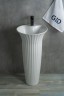 Раковина Gid Nb132 81113 накладная белая 41x41x84