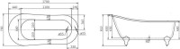 Акриловая ванна BELBAGNO BB06-1700
