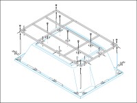Металлический каркас для акриловой ванны CEZARES PLANE_DUO-MF