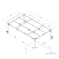 Металлический каркас для акриловой ванны CEZARES PLANE_DUO-MF