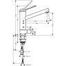 Смеситель для кухни Hansgrohe Zesis M33 CoolStart 74808000, хром