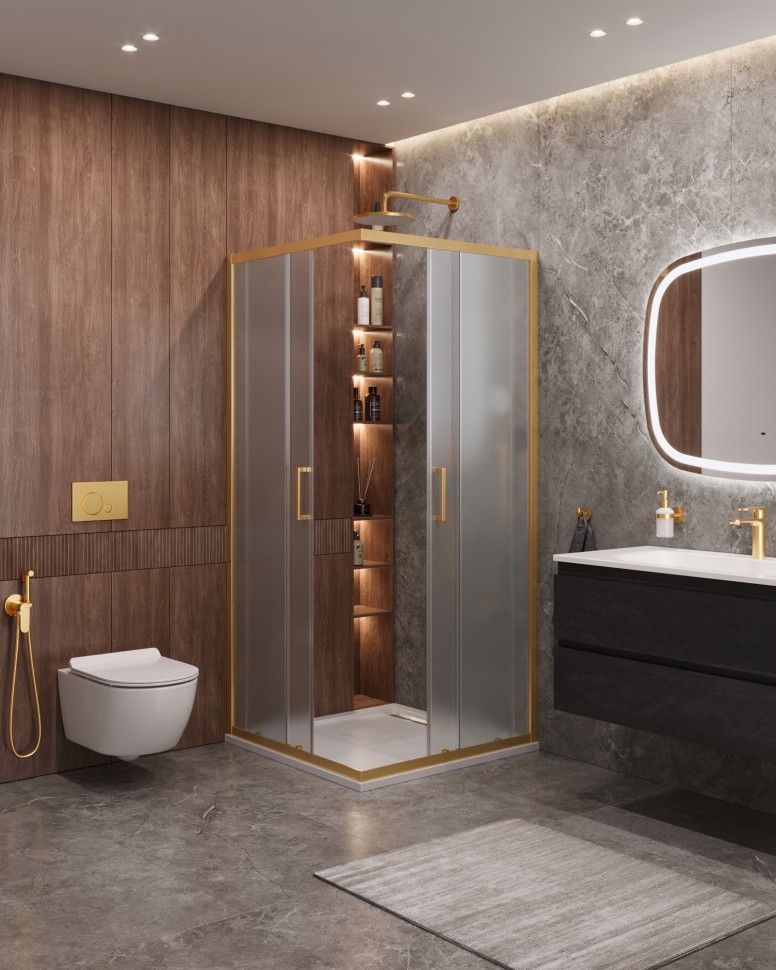 Душевой уголок CEZARES MOLVENO-A-2-90-P-BORO