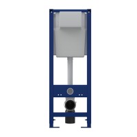 Инсталляция BERGES для скрытого монтажа унитаза АТОМ без кнопки