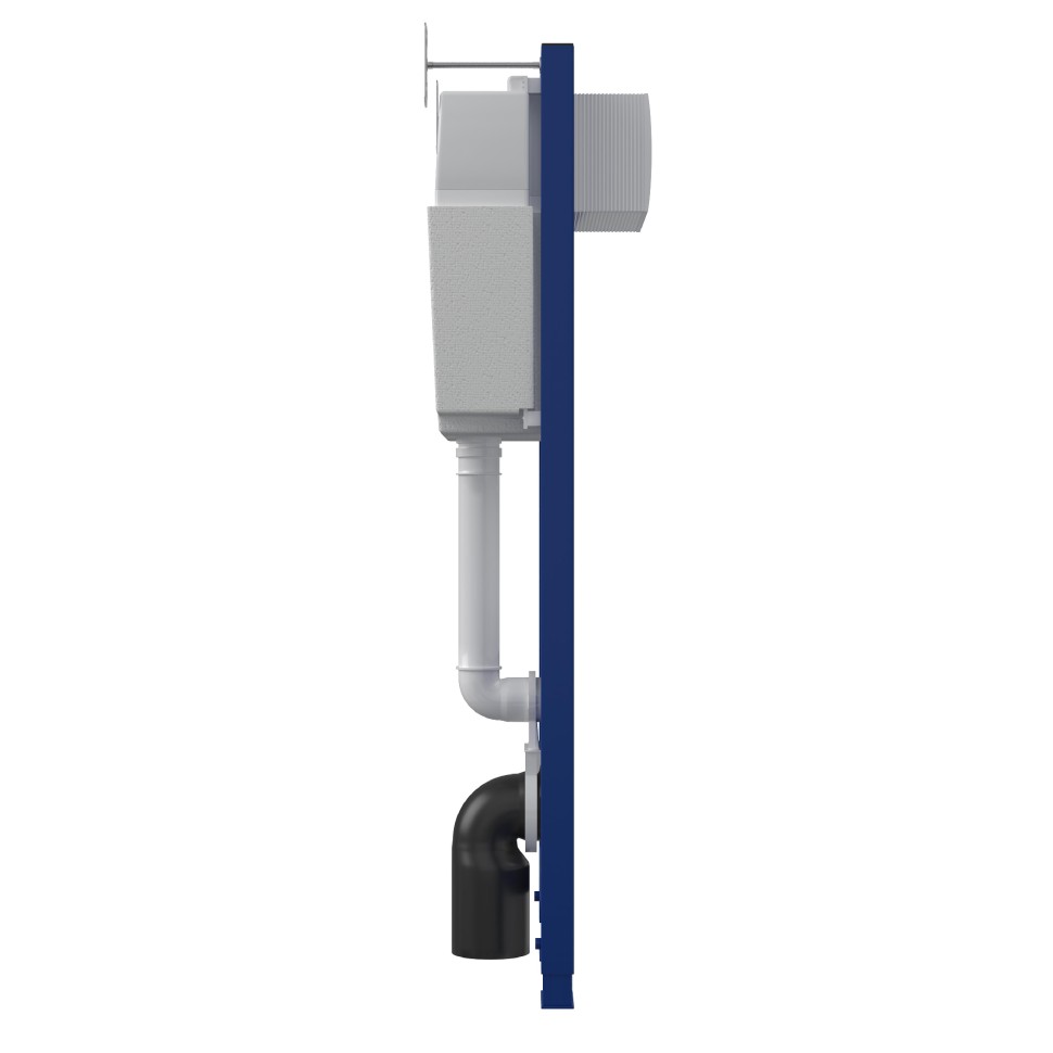 Инсталляция BERGES для скрытого монтажа унитаза АТОМ без кнопки