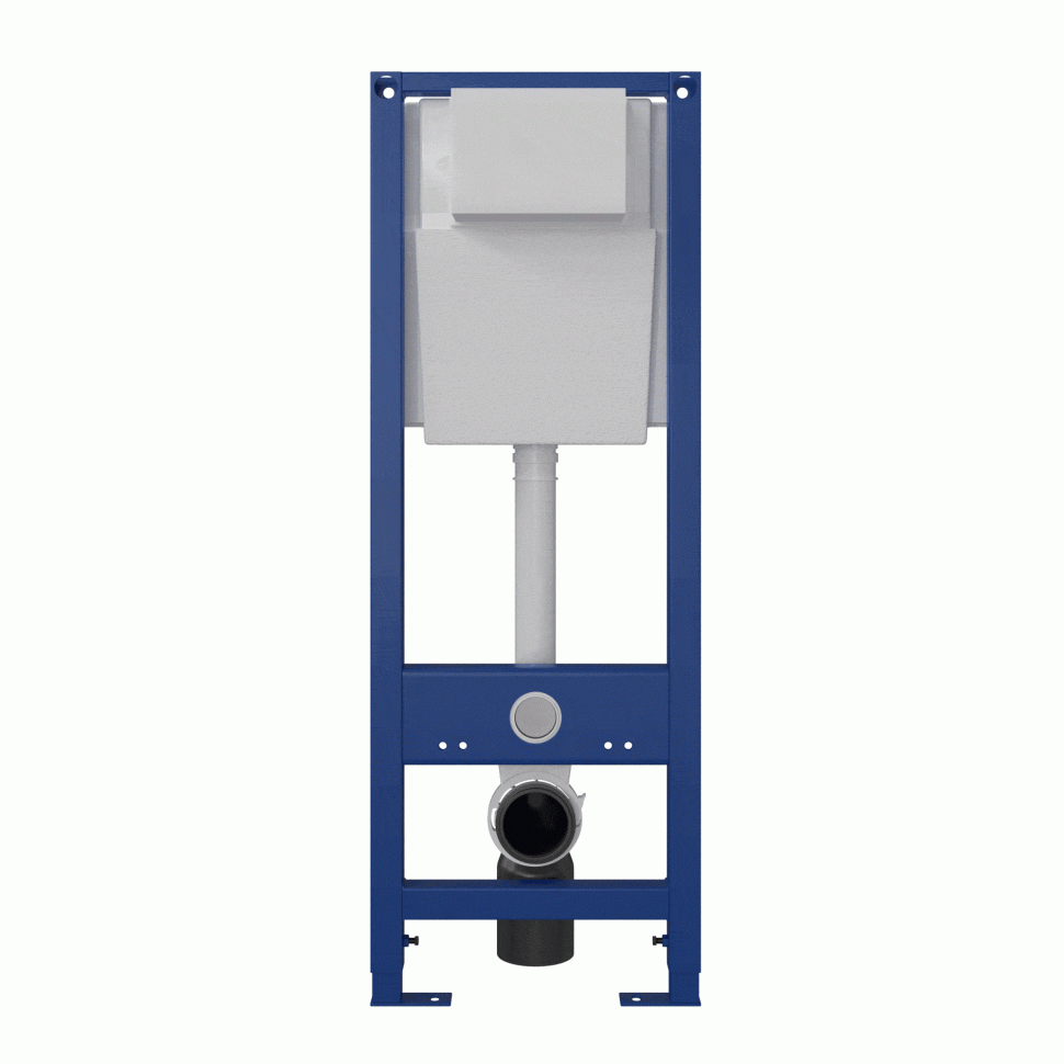 Инсталляция BERGES для скрытого монтажа унитаза АТОМ без кнопки