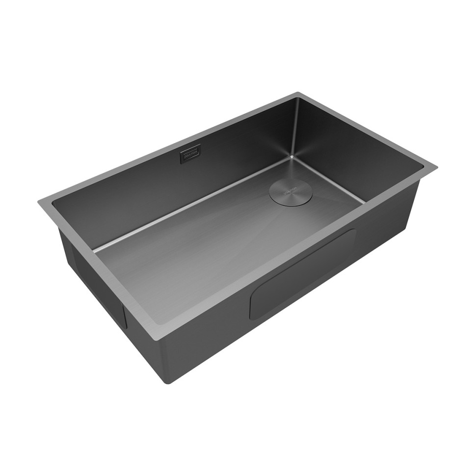 Мойка нерж. сталь NEXT-SKEW 74 UNI, PM887444-MG, матовый серый, 740х440мм, Paulmark 1,2мм