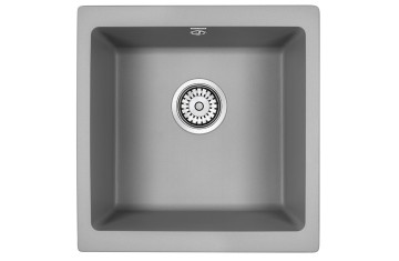 Мойка GERA 50, IT-GRANIT, PM104546-GRM, серый металлик, 445х460, подст. мон. Paulmark