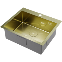 Кухонная мойка Omoikiri Akisame 59-LG нерж. сталь/светлое золото