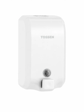 TOSSEN MN-2500 MW - механический диспенсер жидкого мыла (коллекция «Белая сталь»)