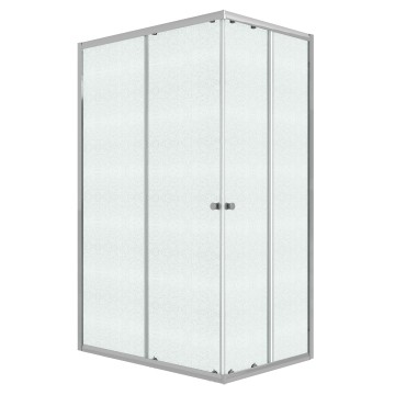 Душевое ограждение Niagara Eco NG-1118-14QMT (110х80х190) прямоугольник,раздвижное,хром,стекло матовое,1 место