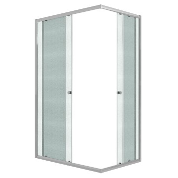 Душевое ограждение Niagara Eco NG-1118-14QMT (110х80х190) прямоугольник,раздвижное,хром,стекло матовое,1 место