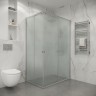 Душевое ограждение Niagara Eco NG-1118-14QMT (110х80х190) прямоугольник,раздвижное,хром,стекло матовое,1 место