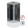 Душевая кабина Niagara Eco NG-7509-14BLACK (100х100х215) высокий поддон(40см),стекло мозаика,4 места