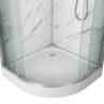 Душевая кабина Niagara Luxe NG-7701M (90x90х210) низкий поддон(15см),дверь раздвижная,стенки мрамор,3 места
