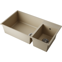 Кухонная мойка Omoikiri Tedori 85-2-U-SA Tetogranit/бежевый