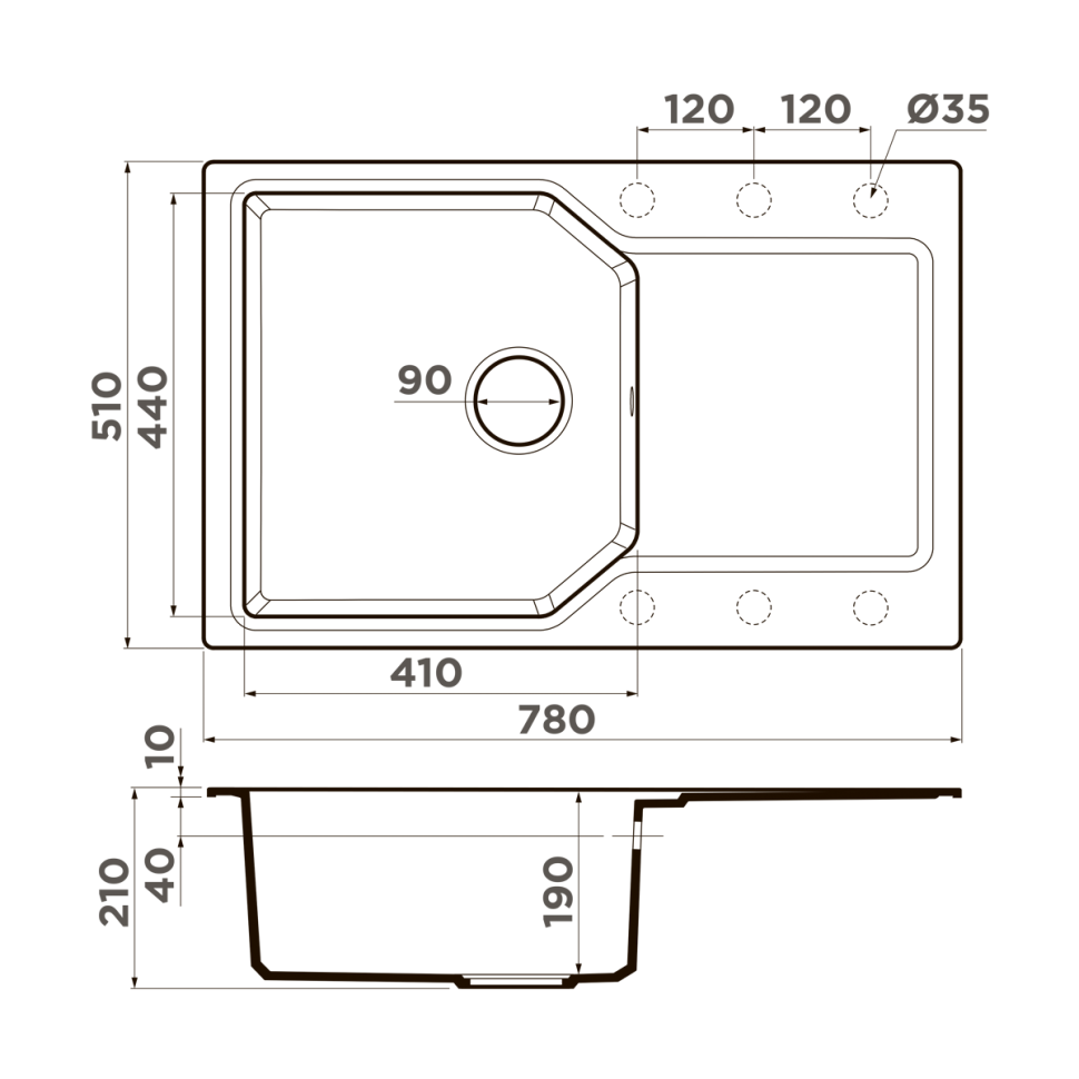 Кухонная мойка Omoikiri Yonaka 78-PA Artgranit/пастила