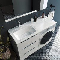 Раковина для тумбы OTTIMO EL1200R+ (c комплектом кронштейнов)